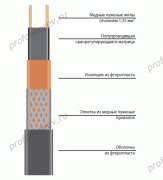 Саморегулирующийся нагревательный кабель 30ВТХ2-ВP