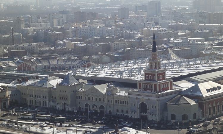 Обогрев кровли и водостоков Казанского вокзала в г. Москве